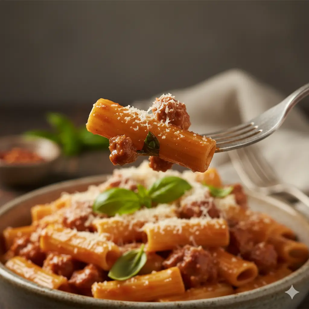 Creamy Italian Sausage Rigatoni