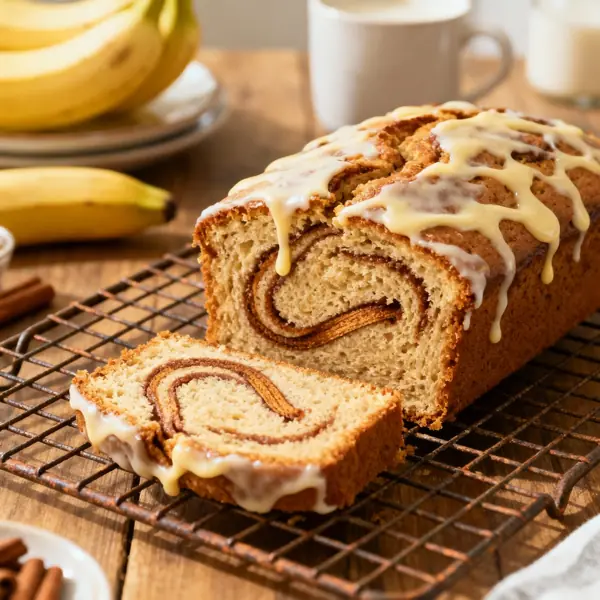 Homemade Cinnamon Swirl Banana Bread