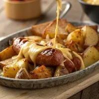 Cheesy Ranch Potatoes and Smoked Sausage