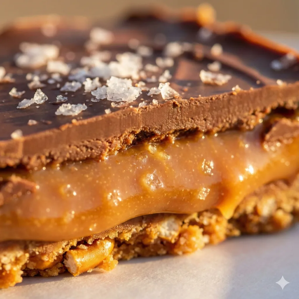 Freshly sliced Salt River Bars arranged on a wooden board.