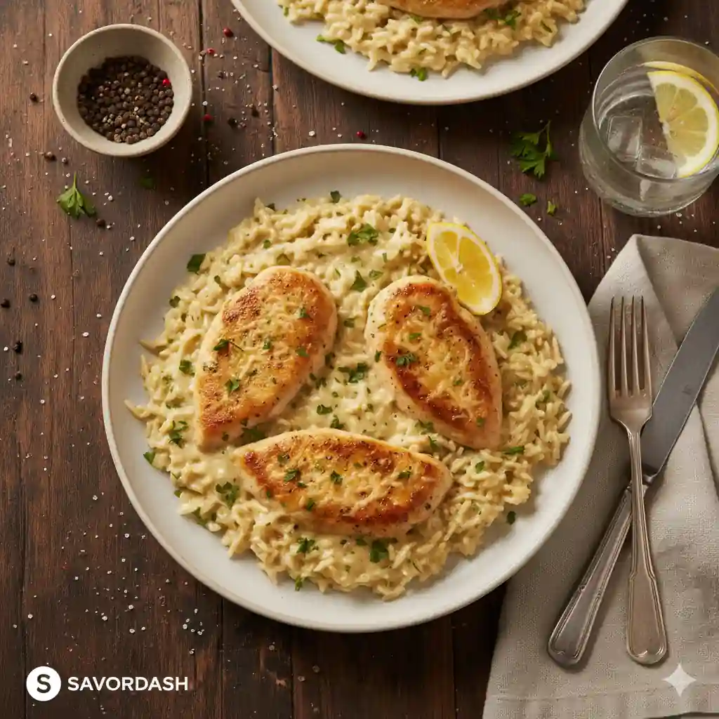 Creamy Smothered Chicken and Rice