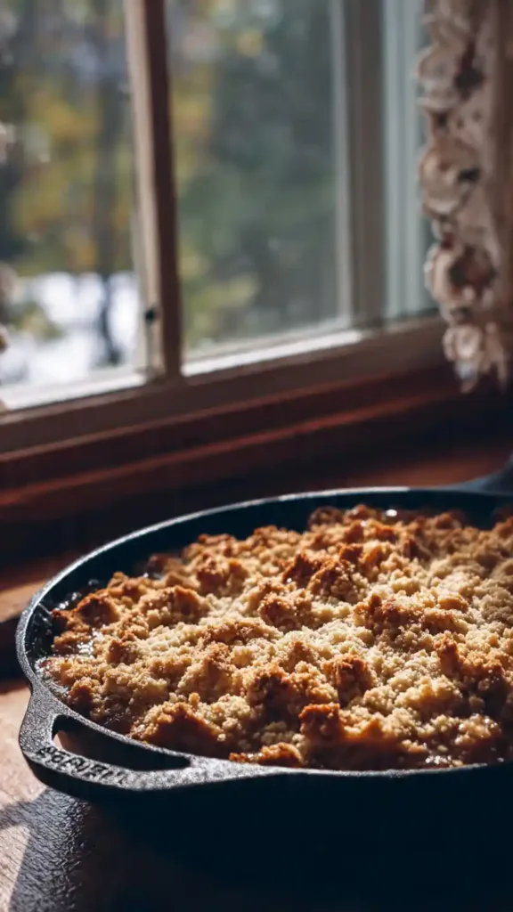 Granny Smith apples with flour, sugar, and spices arranged on a counter.