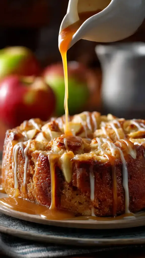 A prep shot capturing the rustic texture of the nutty topping.