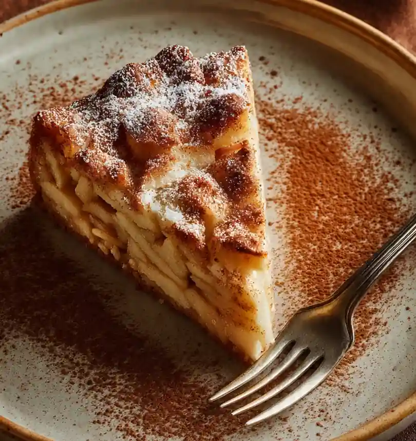 Simple 3-ingredient apple pie cake batter.