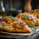 juicy easy baked chicken fresh from the oven