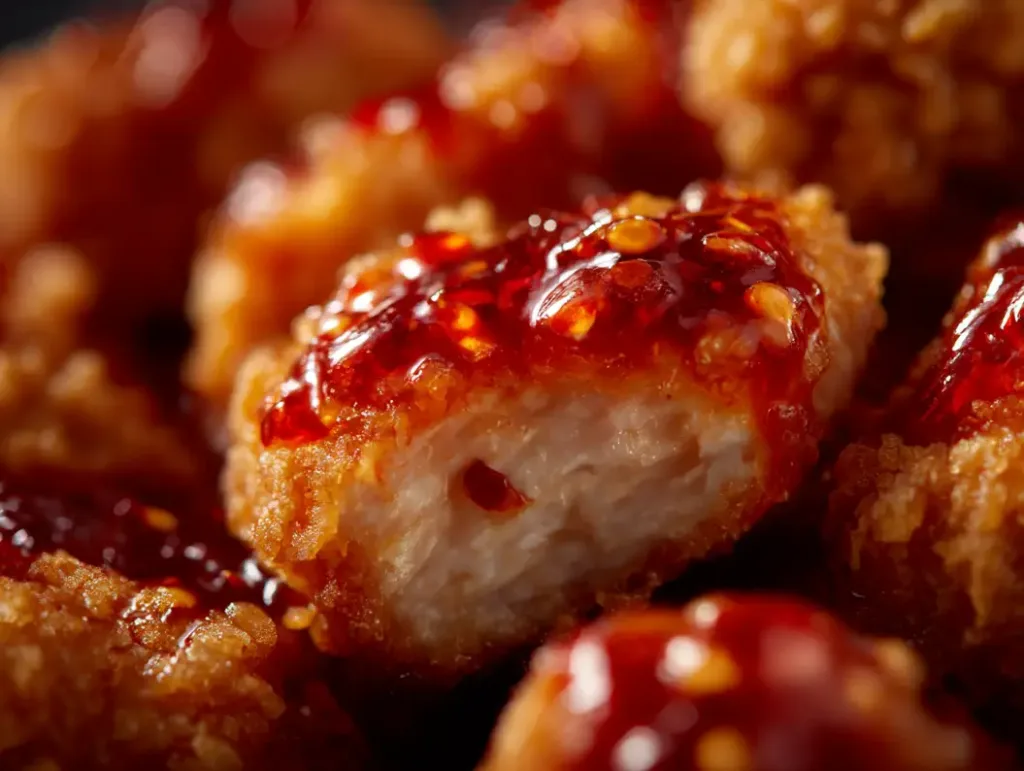 crispy chilli chicken served with rice