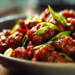 crispy chilli chicken with sticky sweet chilli sauce