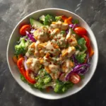 Fresh Chicken Rice Salad Bowl