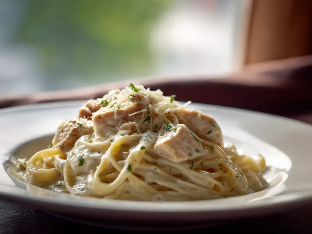 Pan-seared chicken breasts cooking in butter in a skillet